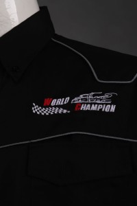 DS070 designs black embroidered logo uniforms  trailer industry companies  uniforms  maintenance  detail view-4